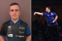 Luke Littler as a 12-year-old representing St Helens Darts Academy, and playing on the world stage