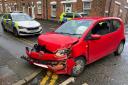 A driver is reported to have crashed into a wall just outside of St Helens town centre