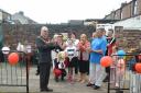 Mayor Andy Bowden opens the garden