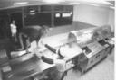 THE sequence of CCTV images show the offender hurdling (top) the counter before confronting the takeaway worker.