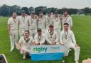 Rainford celebrate their win in the final of the Ray Digman Knockout Trophy