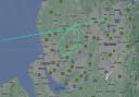 The Condor flight circled around St Helens before making an emergency stop