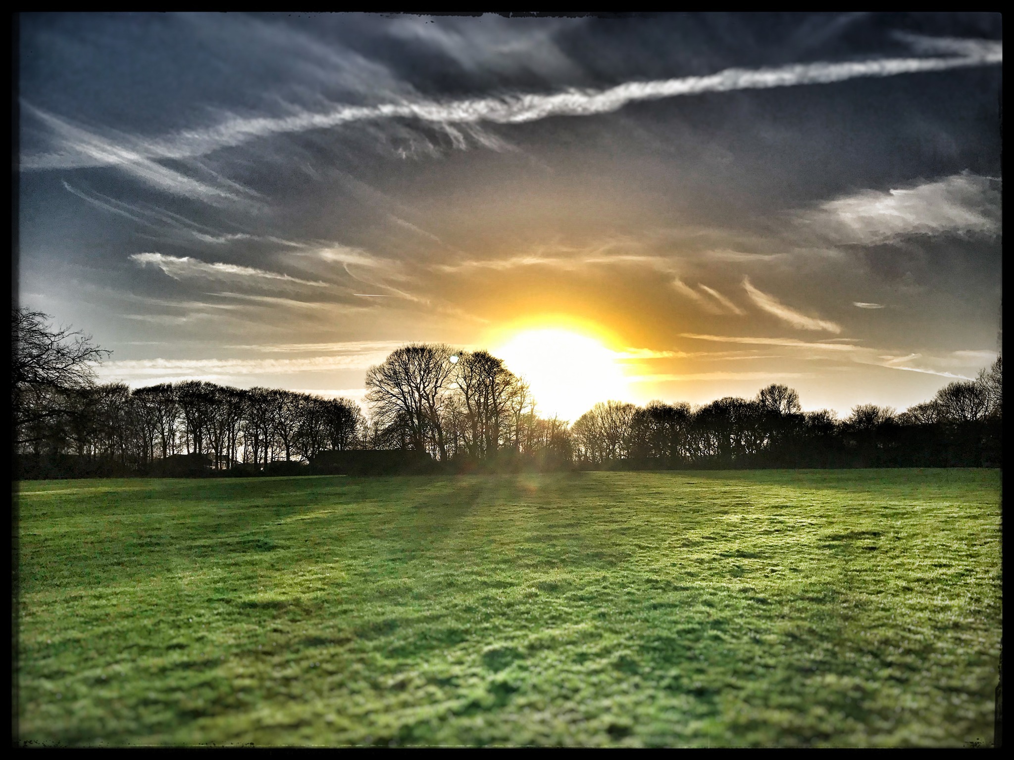 Sunset at Sherdley Park by Kevin Moulsdale