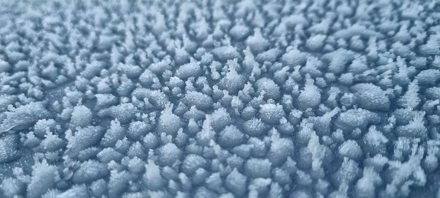 Windscreen frost by Mike Horton