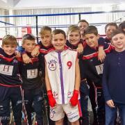 Caden Hughes pictured Centre. Awarded Boxer of the Night  Picture: Chris Kearns