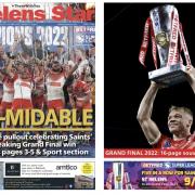 The front page (left) of this week’s St Helens Star and cover of the souvenir supplement