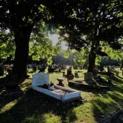 Morning shadows at St Helens Cemetery by Suzie Remadems