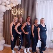 Members of the ON Pilates team (l to r) Beth Dowling, Paula Hart, Nassim Lewis, Liza Alhadad and Lesia Swain