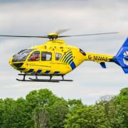 An air ambulance was dispatched to Burtonwood