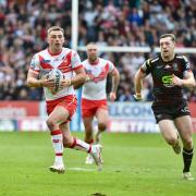 Lewis Dodd in action against Wigan on Good Friday