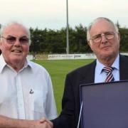 Dave (right) was a highly respected figure across the regional footballing community