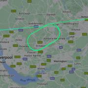 The Condor flight circled around St Helens before making an emergency stop