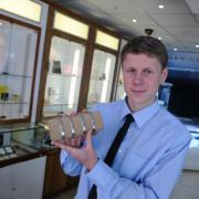 Assistant manager Ryan Jones-Hoffman, the latest member of the family to work at town centre jewellers Jones and Hoffman