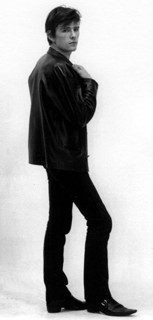 A picture of Stuart posing, used for exhibition promotion in Hamburg and around the world.Images courtesy of Pauline Sutcliffe &amp; Diane Vitale / The Stuart Sutcliffe Estate.