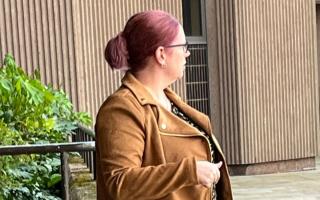 Sarah Oakes leaving Liverpool Crown Court having been spared jail