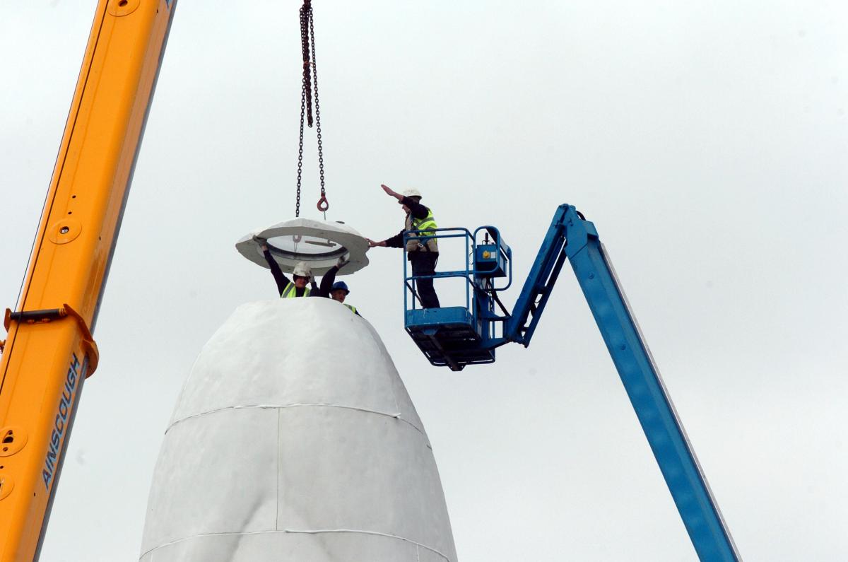 Dream statue in place at former Sutton Manor Colliery in St Helens