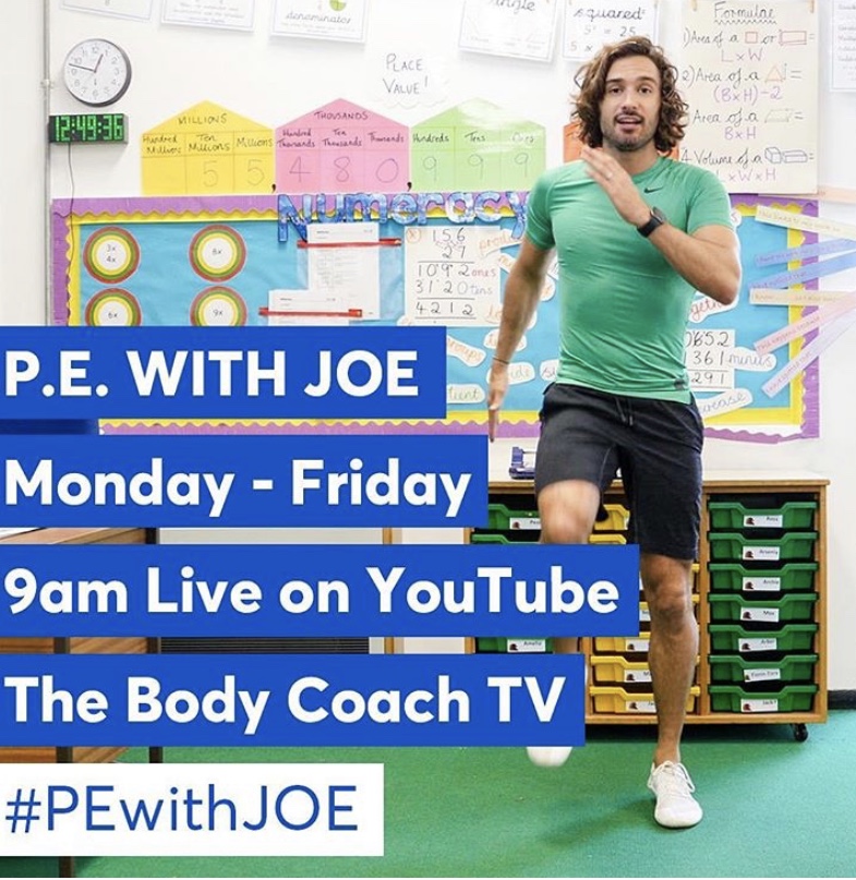 Who is joining in PE with Joe Wicks on Monday morning? | St Helens Star