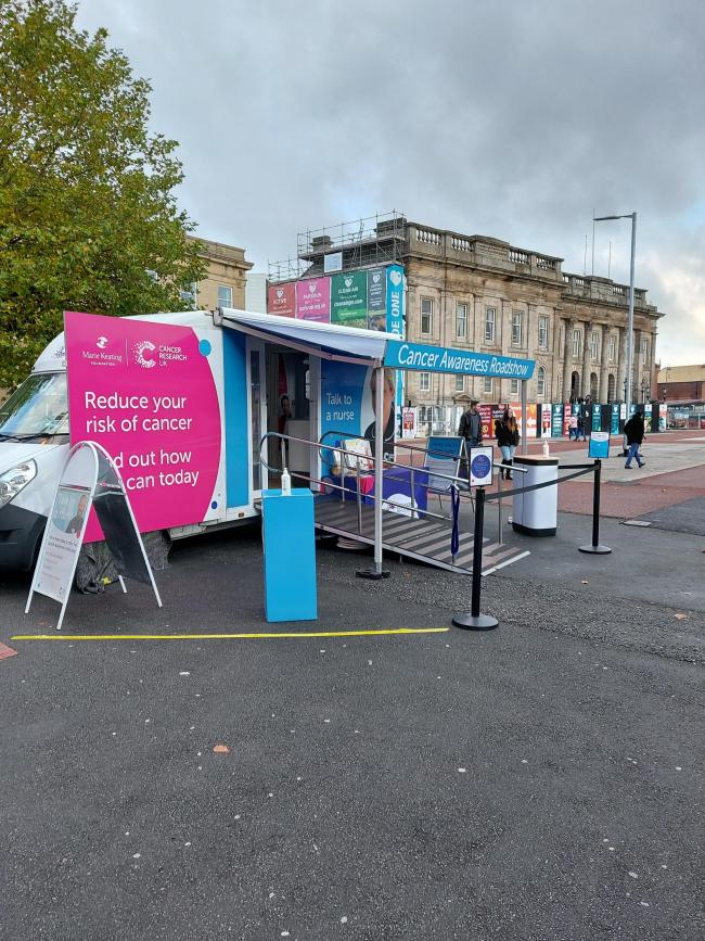 Cancer roadshow to be in St Helens for next two days
