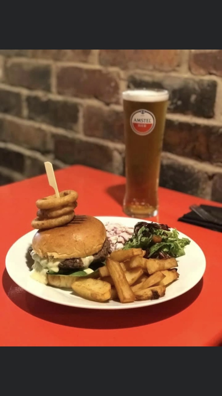 Burgers and beers offered in the new location 