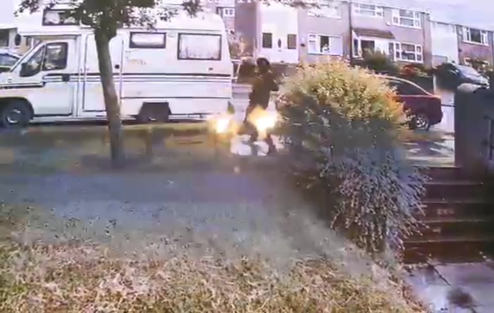 A still of footage of the incident