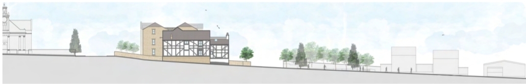 A CGI of the proposls from Main Street Pic: St Helens Council Planning Portal