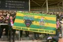 A Portico Vine banner on display at Saints - the club is aiming to revamp its base