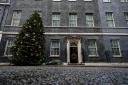 A Christmas tree outside Downing Street. Credit: PA