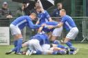 St Helens Town celebrate