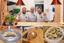 Francesco, Valerio and Fabio Cangemi and some Little Italy dishes