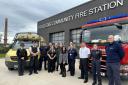Councillors with police and fire service partners