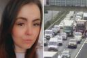 Stacey Holland and the traffic on the M62 on the morning of the crash as a result