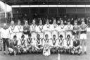 Saints squad ahead of the pre-season friendly in August 1982