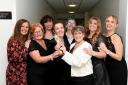 Lansbury Bridge staff: Linda Fishwick, Sandra Morris, Claire Jones, Clare McNally, Becki Cooper, Karen Mannion, Gail Pennington and headteacher Carole Austin