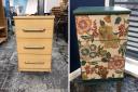 Look at some before and after creations made at upcycling shop helping the town