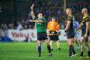 Liam Watts was red-carded for Castleford against Wigan