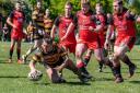 Action from Haydock's win over Thatto Heath