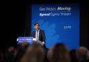 Prime Minister Rishi Sunak delivers a speech at the Welsh Conservatives Conference (Peter Byrne/PA)