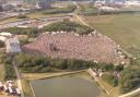 The crowd at the 1990 gig