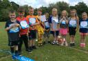 Pupils at Rectory School were sponsored by friends and family to run around the field in aid of Cancer Research UK