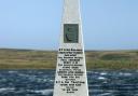 A memorial on the Falkland Islands dedicated to members of the Royal Fleet Auxiliary Service (PA)