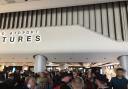 This was the chaotic scene at Manchester Airport on Sunday as passengers faced long queues