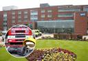 Three fire engines were called to Whiston Hospital on Sunday, June 11
