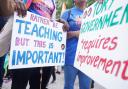 Teachers have gone on picket lines across the country