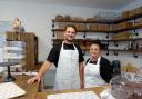 Ryan Little and Jo Morris in the new bakery