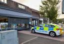 Police presence following a break-in at the Co-op on Church Road