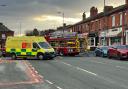 Emergency services at the scene on Monday last week