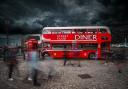 Long exposure of the bus diner at the Albert Dock