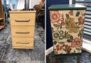 Look at some before and after creations made at upcycling shop helping the town