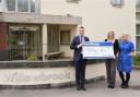 A cheque from Chapelhouse is presented to Willowbrook Hospice