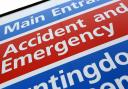 File photograph of an A&E sign at a hospital in England